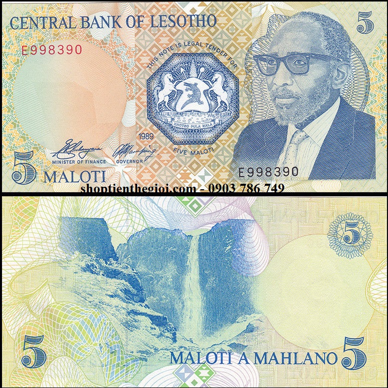 Lesotho 5 Maloti 2011 UNC